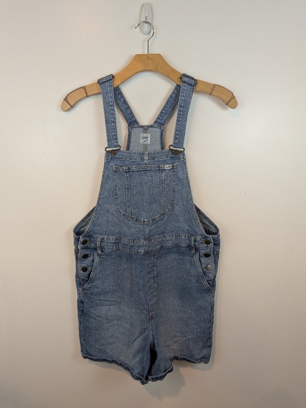 Vintage Lee Bluejean Short Overalls, Sz XL - Picture 1 of 5
